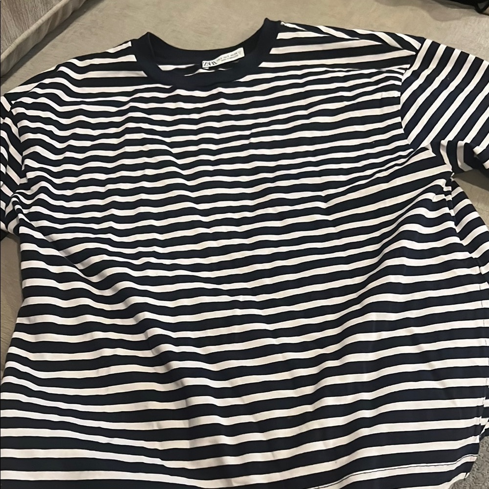Black and White Striped T-Shirt